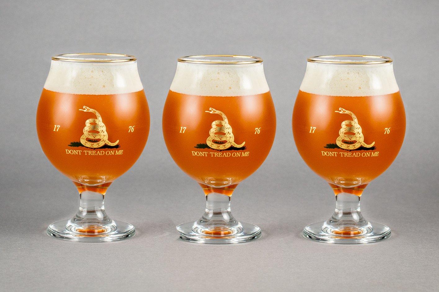 Hops on Hops Snifter Beer Glass, V2